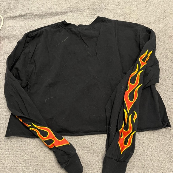 Black Coro long sleeve with fire sleeves - Picture 2 of 2